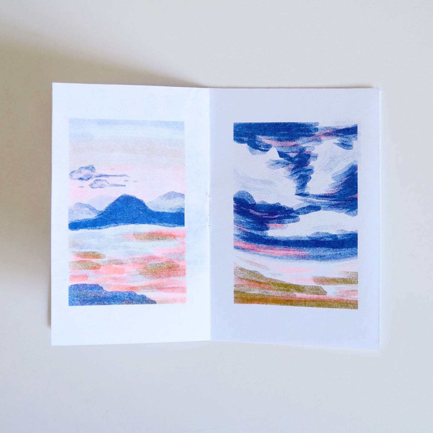 "Colorscapes" Mini Riso Printed Zine