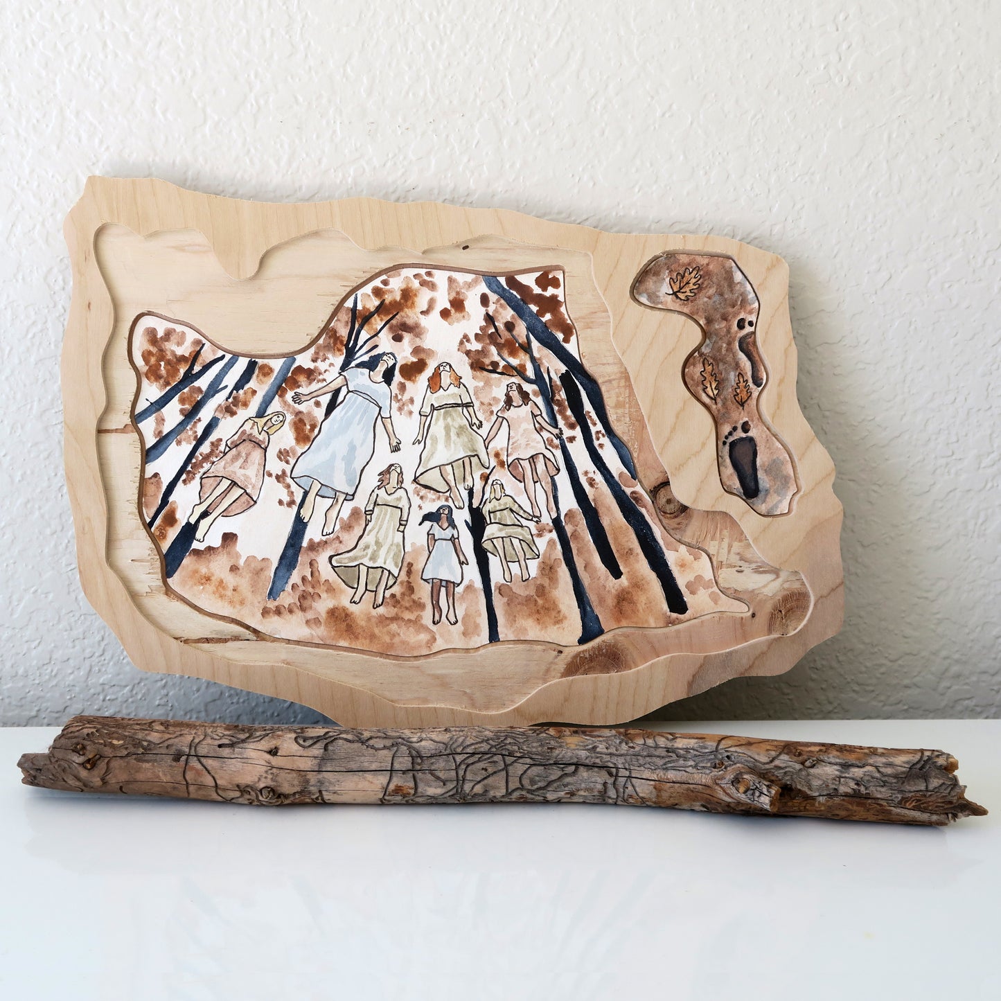 "Float" Earth Pigment Painting