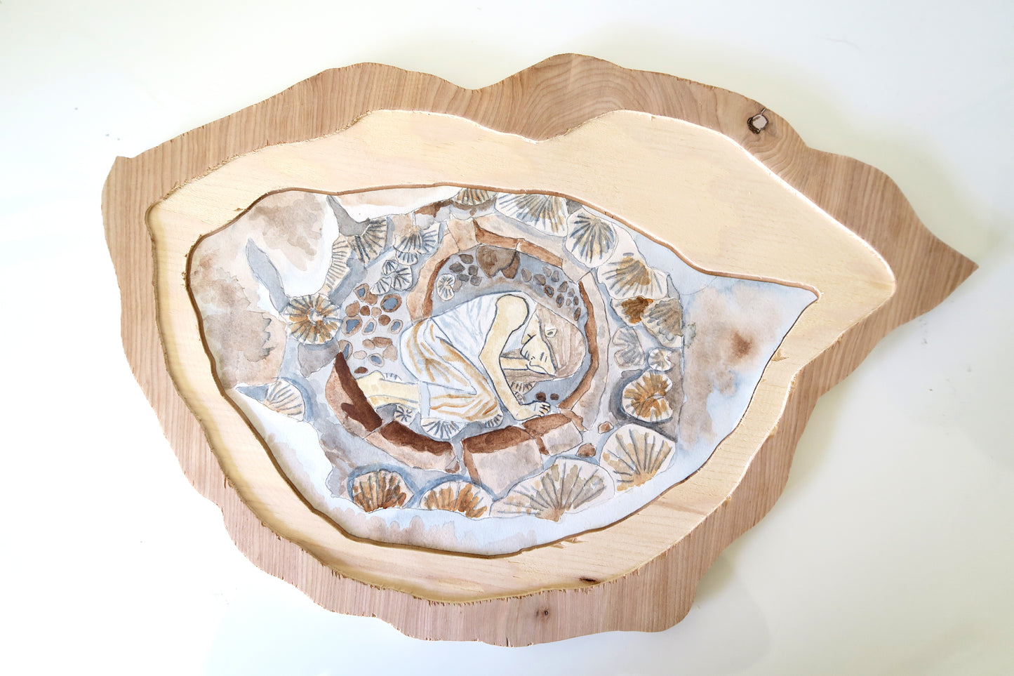 "Fossil" Earth Pigment Painting