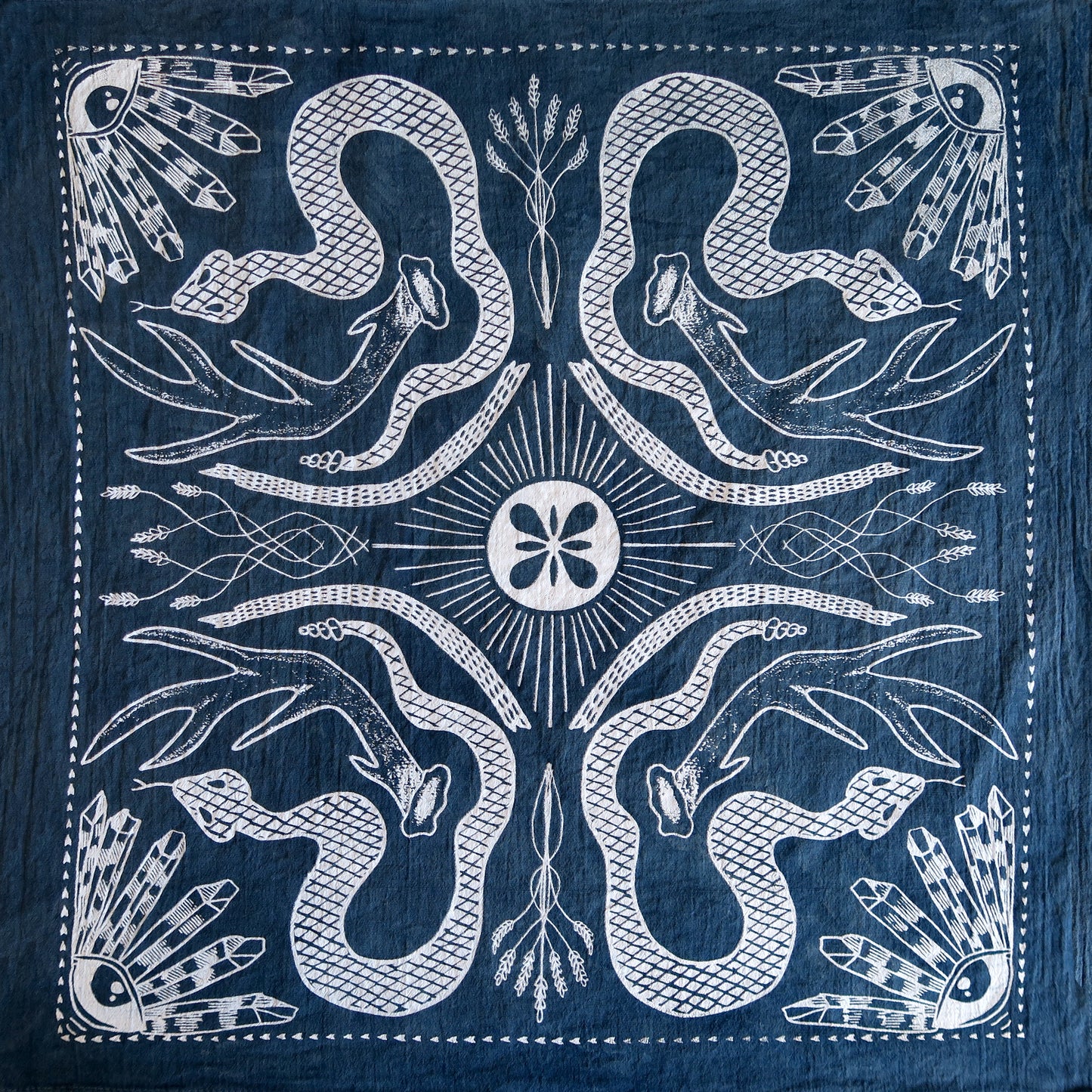 Route 666 Plant Dyed Bandana