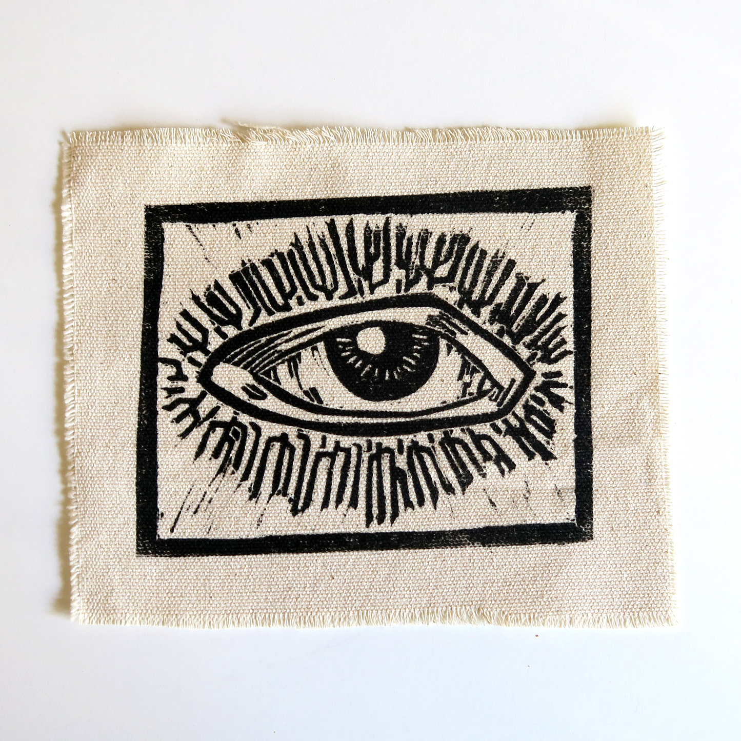 Hand Stamped "Milagro" Patch - Eye