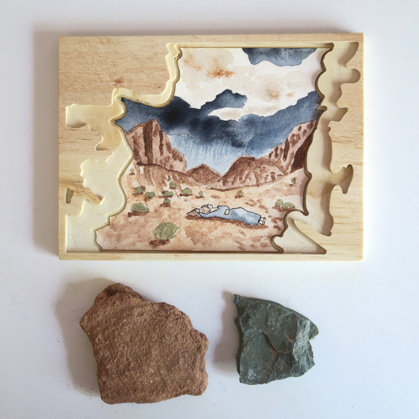 "Surrender" Earth Pigment Painting