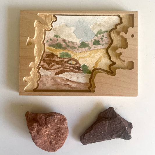 "Abiquiu" Original Earth Pigment Painting