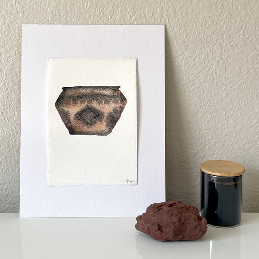 "Coil" Original Earth Pigment Painting