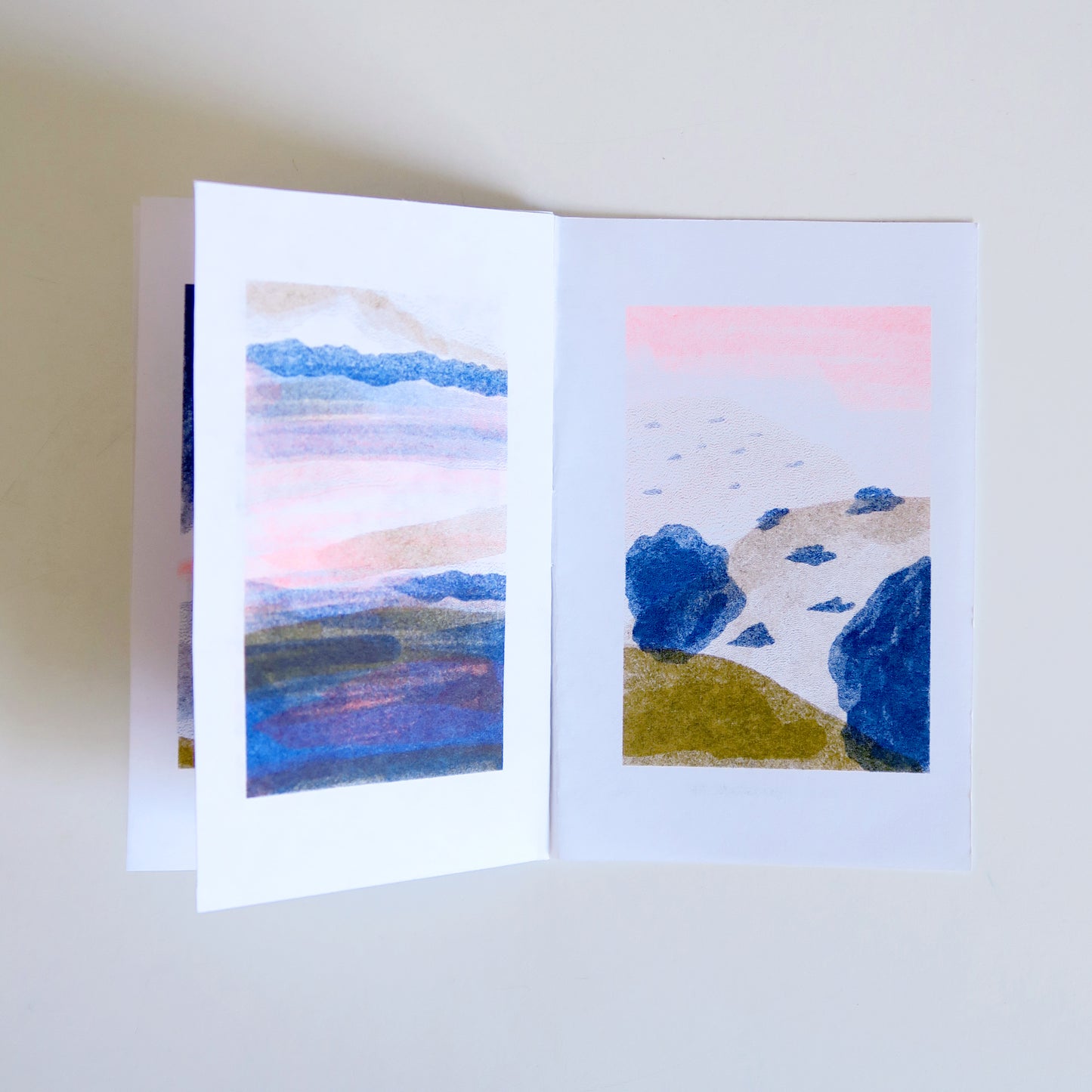 "Colorscapes" Mini Riso Printed Zine