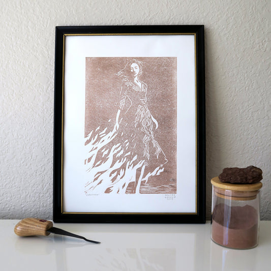 "Unburned" Earth Pigment Print