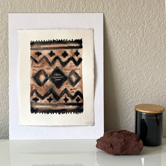 "Weave" Original Earth Pigment Painting