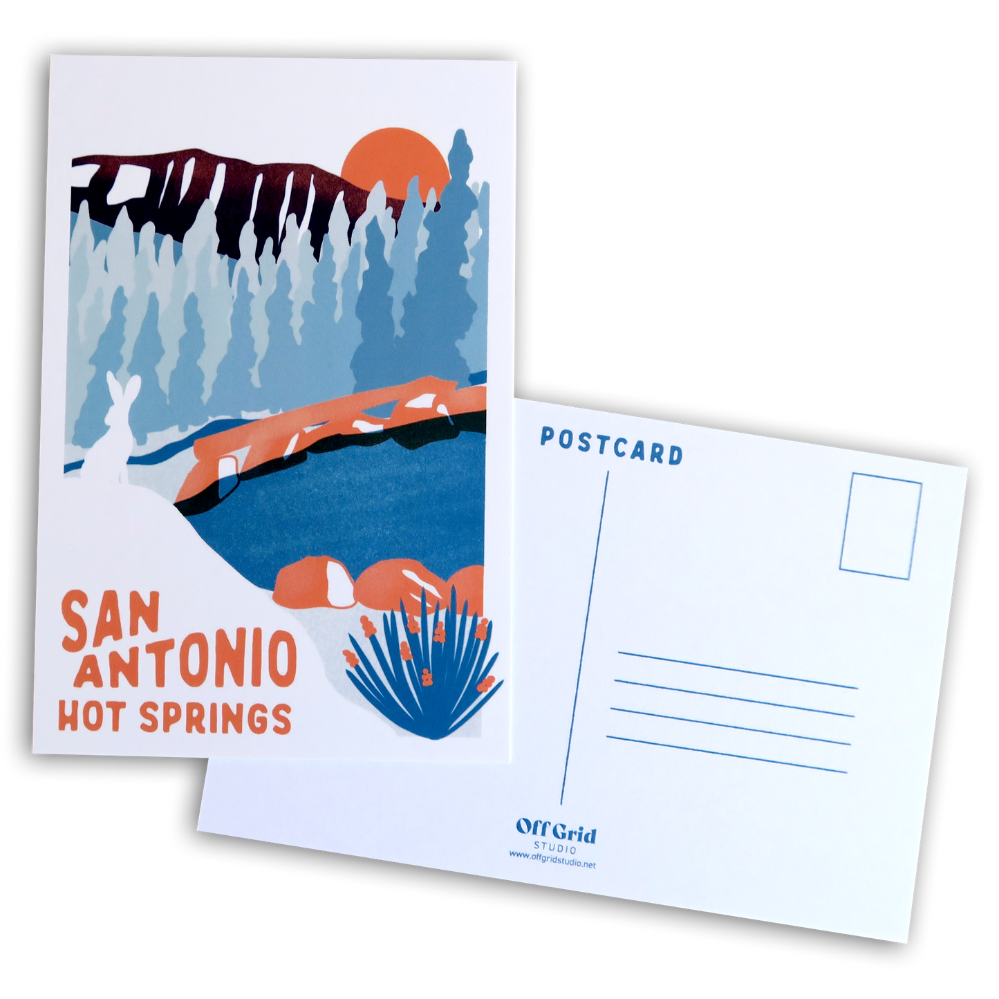 San Antonio Hot Springs Postcard  no