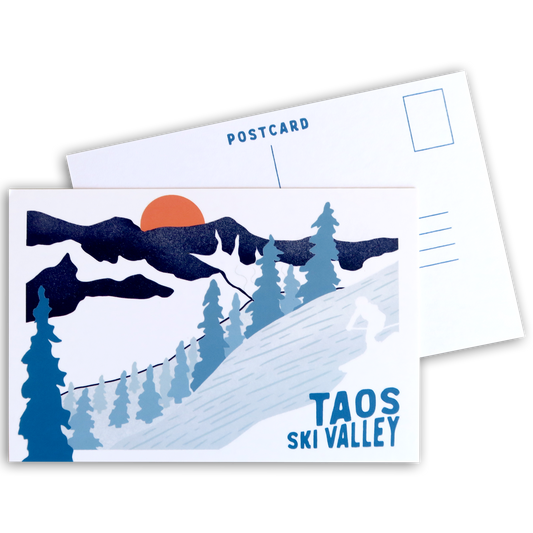 Taos Ski Area Postcard